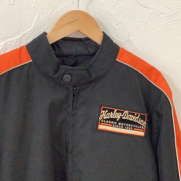 Nexgen Harley Davidson embroidered patches Motorcycle Zip out liner jacket SZ M - Picture 2 of 16